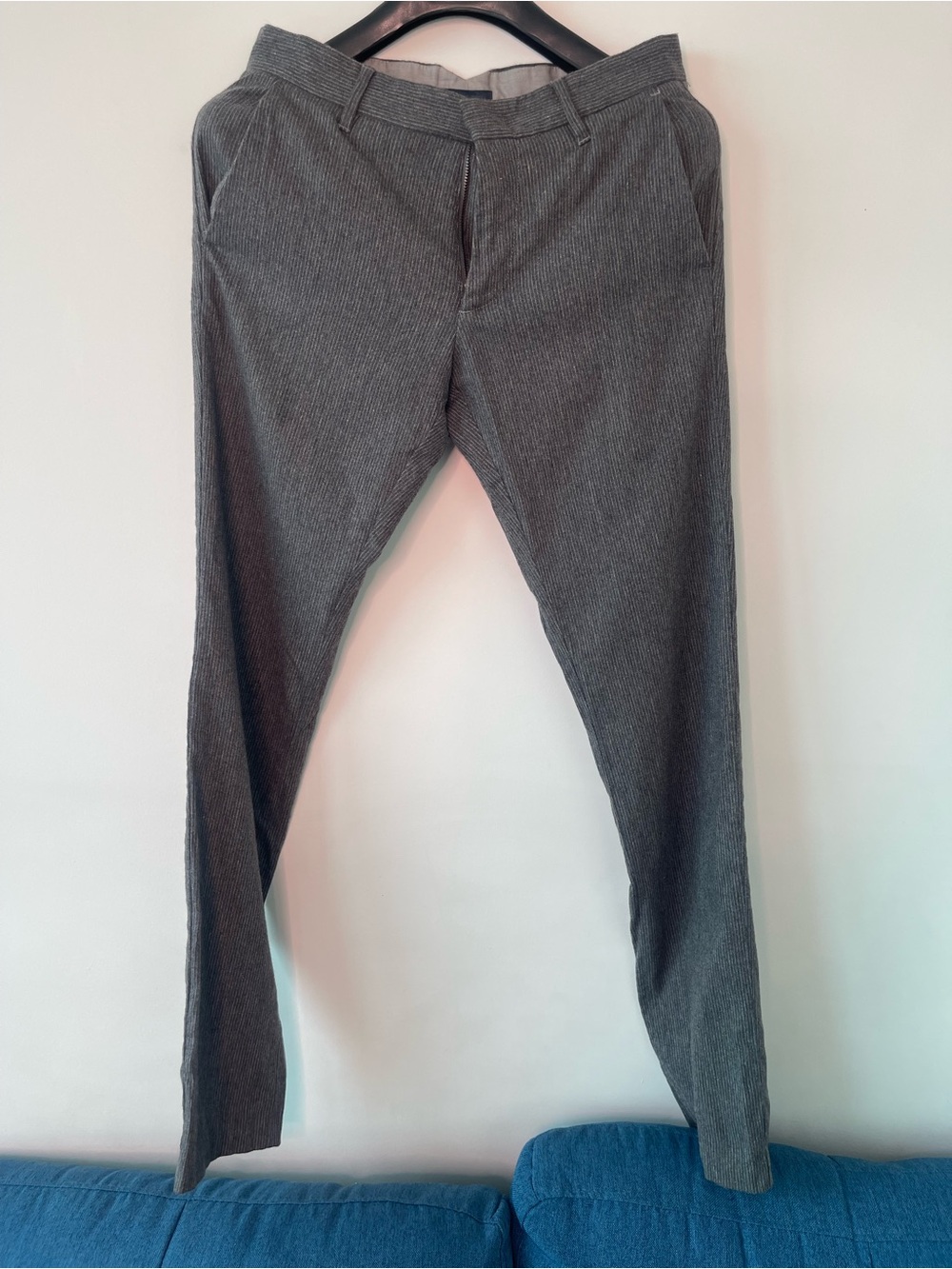 Zachary Prell Gray Pinstripe Chinos